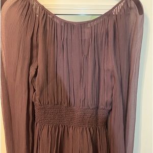 BCBG long sleeve top in mauve